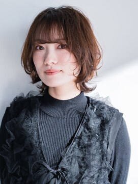 ヘアークラフト(Hair Craft) ショートウルフ×ニュアンスパーマ【岡山】似合わせカット