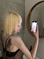 モニカ 栄店(MONIQA)&nbsp;white blonde color