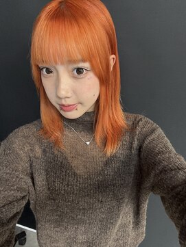 ギミックパシャ(GIMMICK pasha) オレンジ ヘアカラー