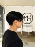 刈り上げセンターパート