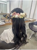 ハーフアップ