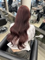 ペレ 原宿(PELE)&nbsp;ダークパープルナチュラルショート夏のヘアアレンジ原宿