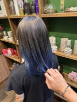 リル 海浜幕張(relle) 【海浜幕張で叶う髪質改善】ケアブリーチ×デザインカラー