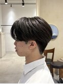 センターパートニュアンスパーマニュアンスウルフ[用賀]