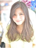 【K-two心斎橋】ナチュラルカールセミディ~長め前髪でも小顔~