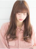 大人可愛いナチュラルロング