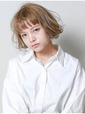 bob（ショートボブ、ボブ、グレージュ）