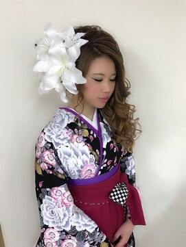 ヘアーセットサロン ピンキー(Hairset Salon Pinky) Pinky☆サイドアレンジ 着物スタイル