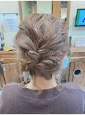 ヘアアレンジ×シルキーベージュ