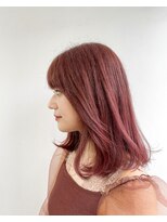 ヘアメイク オブジェ(hair make objet) 韓国ヘアー 韓国スタイル ピンク