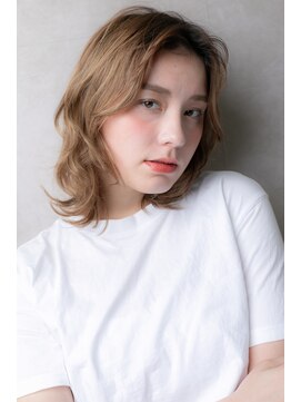 カバーヘア ブリス 川口(COVER HAIR bliss) 小顔フェザーバング外国人風外ハネボブT1川口10代20代30代