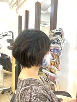 ヘアアーク(HAIR arc) 大人くびれショートボブ#奏の杜#京成津田沼#束感ショート#巻き髪