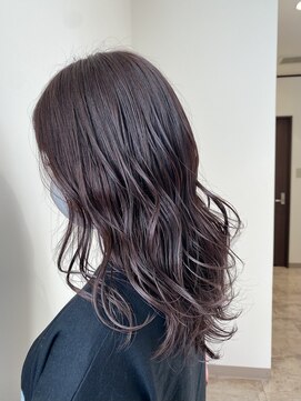 スタイル(STYLE) 20代ピンクブラウンヘルシーロングシースルーバングサイドバング