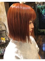ヘアー クリエイト カルバリ(HAIR CREATE Calbari)&nbsp;マンダリンオレンジボブ