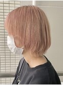 パールピンク系カラーペールカラーケアブリーチオンカラー