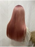 ダブルカラー×ペールピンク