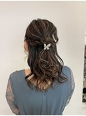 ◎ハーフアップヘアアレンジ×ハイライト◎