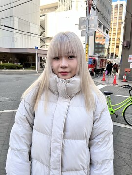 カフ(CAF) CAF FUKO ホワイトブロンド/ハイトーンカラー/大阪/心斎橋