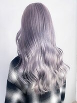 アルバム 新宿(ALBUM SHINJUKU)&nbsp;ラベンダーシルバー_切りっぱなしボブエアリーロング_ba395621