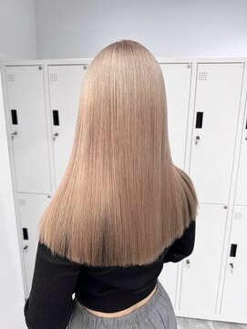 ペレ 栄店(PELE) デザインカラー/レイヤーカット/ウェットヘア/オリーブベージュ