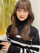 ロンド マーレ 天神大名店(Lond mare)&nbsp;ピンクブラウン/暖色カラー/カシスピンク/韓国ヘア/顔周りカット