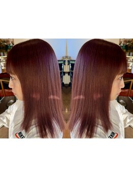 憧れのうる艶ヘアになれる髪質改善＆縮毛矯正が人気★毛先まで滑らかな質感の自然なストレートヘアに♪