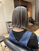 ハーツ(Heart's) 白髪ぼかし脱白髪染めショートボブ髪質改善40代50代60代