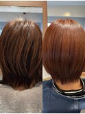 髪質改善ビフォーアフター/髪質改善トリートメント/美髪/艶髪