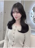 上品可愛い◇韓国くびれヘアダークグレージュ