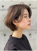 大人可愛いハンサムショートボブ