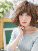 ひし形レイヤーカット小顔抜け感ボブパーマh4北浦和20代30代40代