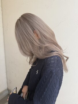 ジュエ ヘアー デザイン(Jue hair design) ホワイトベージュ/くすみカラー/ケアブリーチ/10代/20代/知立市