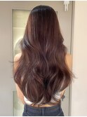ショコラブラウン秋カラーくびれレイヤーカット【横浜】