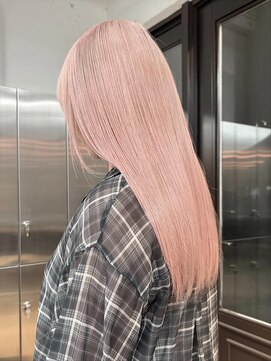 ネイト(Neit) ピンクベージュペールピンク髪質改善ブリーチカラー