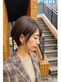 まわりと差がつく大人ショート×ラベンダーアッシュ