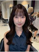 黒髪/クラゲヘアー/オリーブグレー/小顔/ココアベージュ/渋谷