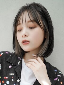 ギークス(GEEKS) 【GEEKS渋谷】イヤリングカラー/冬カラー/伸ばしかけボブ/透明感