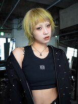 ギークス(GEEKS) 【GEEKS渋谷】レイヤーボブ/デザインカラー/ハイトーン/前髪あり