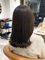 オリ 仙台(Oli) 着物ヘア/ダークアッシュ/ミディアムレイヤーカット