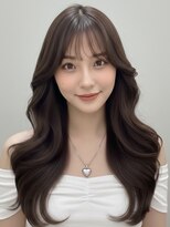 キャパ セントラル 天神 大名店(CAPA central)&nbsp;韓国ヘア　顔周りカット レイヤー アッシュブラウン 20代