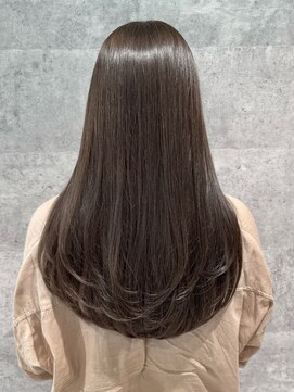 バランス 新宿(balance) ☆大人可愛い☆小顔ロング×ブラウングレージュ×艶カラー