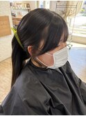 ◯自然な仕上がり前髪矯正&天使バング