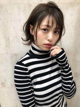 ラノバイヘアー(Lano by HAIR) 【Lano by HAIR】関亜梨佐 黒髪暗髪アッシュ小顔ショート