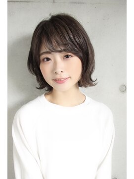 アンドヘアー 西葛西(&-HAIR) 30代40代小顔ふんわりくびれ無造作カールひし形Cカーブセミディ