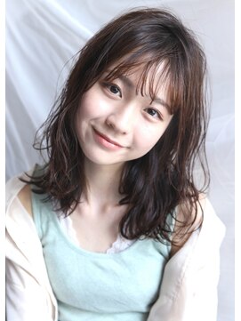 エンクス(enx) 外ハネ×ナチュラルミディ