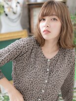 カバーヘアアンドスパ ブリス 浦和(COVER HAIR&SPA bliss)&nbsp;外人風ミルクティーブラウンくびれミディa浦和20代30代40代