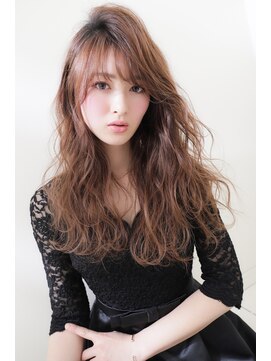 ヘアーサロン ロージー 北上本通り店(Rosy) ラフ感ウェーブ×かきあげロング