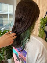 アドラーブル 長岡新保店(adorable)&nbsp;10代20代【インナーカラー】×恐竜カラー