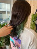 10代20代【インナーカラー】×恐竜カラー