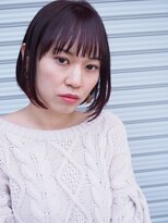 スリーヌーン(THREE noon)&nbsp;２０代３０代４０代シースルーボブ◎艶髪ピンクベージュ